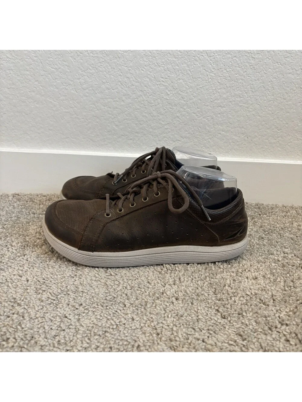 Altra Cayd Sneaker Brown Leather Lace Barefoot Walking Shoes Zero Drop Mens 8